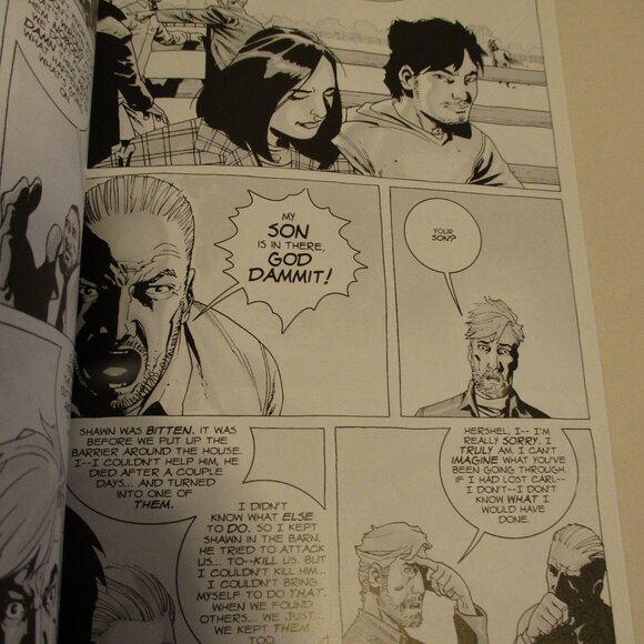 Walking Dead TPB Volume 2 Blue Black White Graphic Zombie Fighting Comic Book - Picture 12 of 12